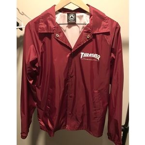 SALE‼️ Thrasher Maroon/red Windbreaker Jacket